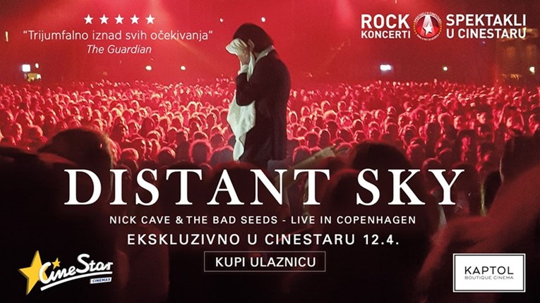 Ekskluzivno u Cinestaru i u Kaptol Boutique Cinema: Trijumfalan rock spektakl Nicka Cavea